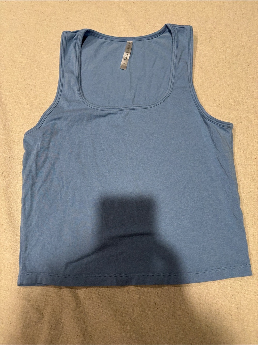 💪🏼Fabletics Dusty Blue Scoop Neck Tank Med
